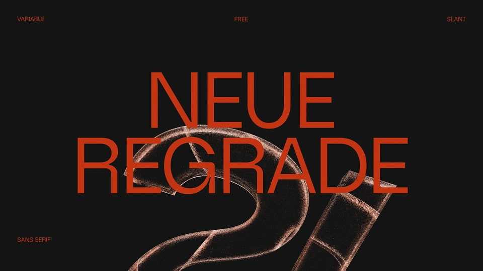 Neue Regrade Font Family › Fontesk