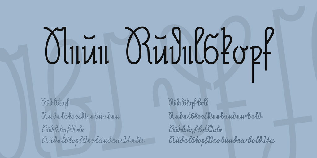 Neue Rudelskopf Font Family