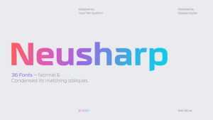 Neusharp Font › Fontesk