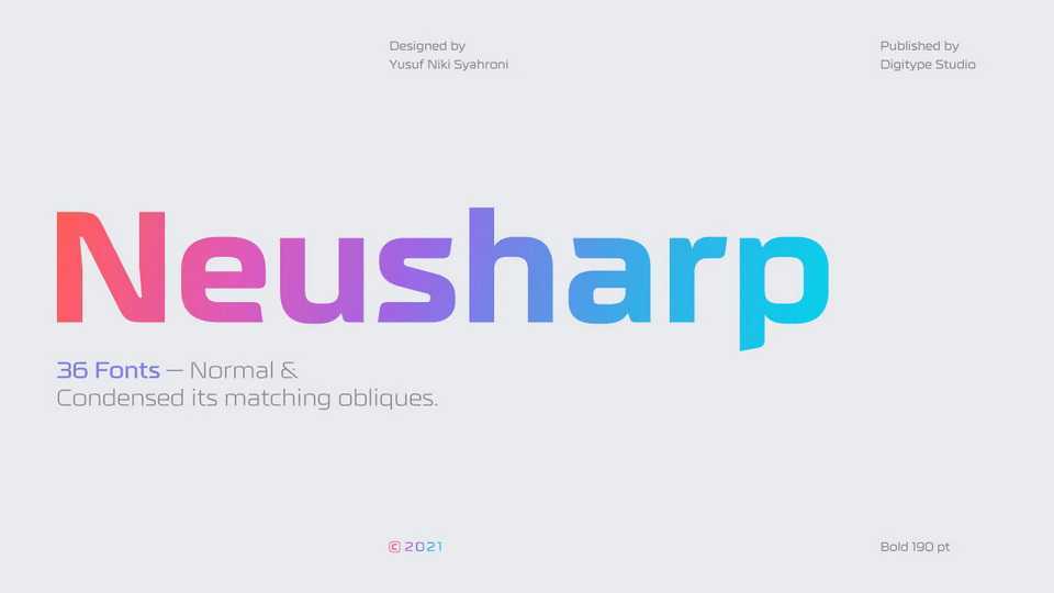 Neusharp Font › Fontesk
