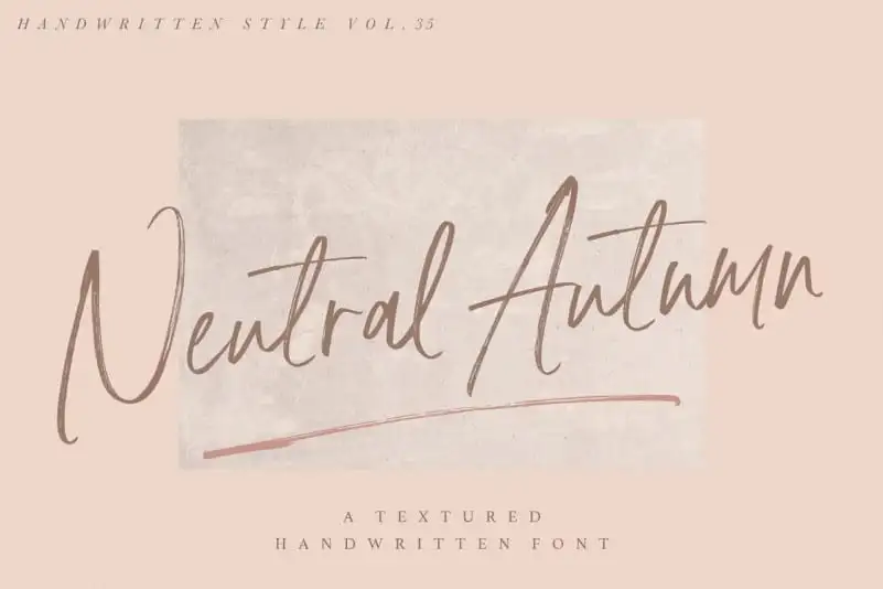 Neutral Autumn Brush Font