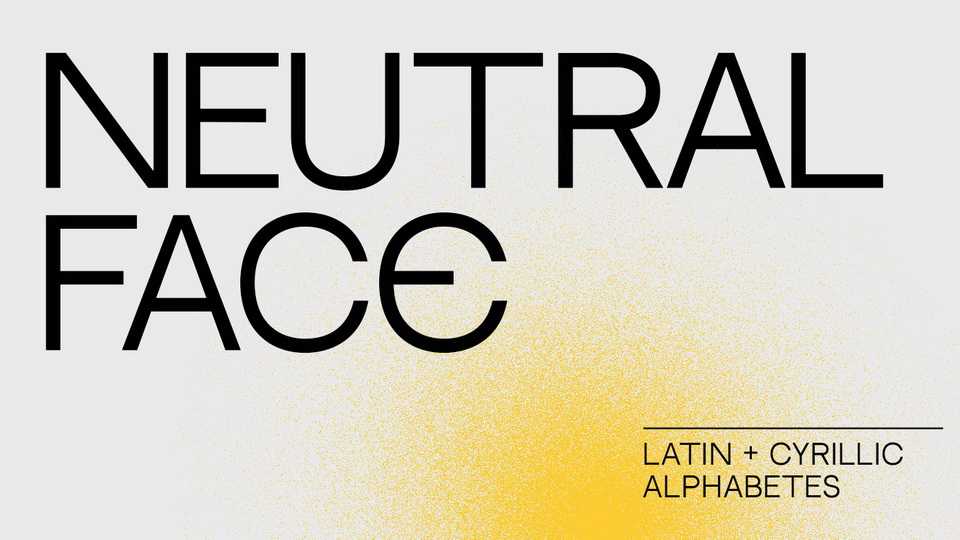 Neutral Face Font Family › Fontesk