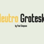 Neutro Grotesk Typeface