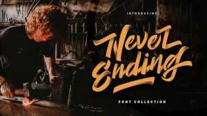 Never Ending Script Font › Fontesk