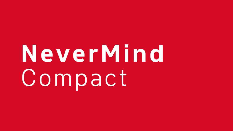 Nevermind Compact Font Family › Fontesk