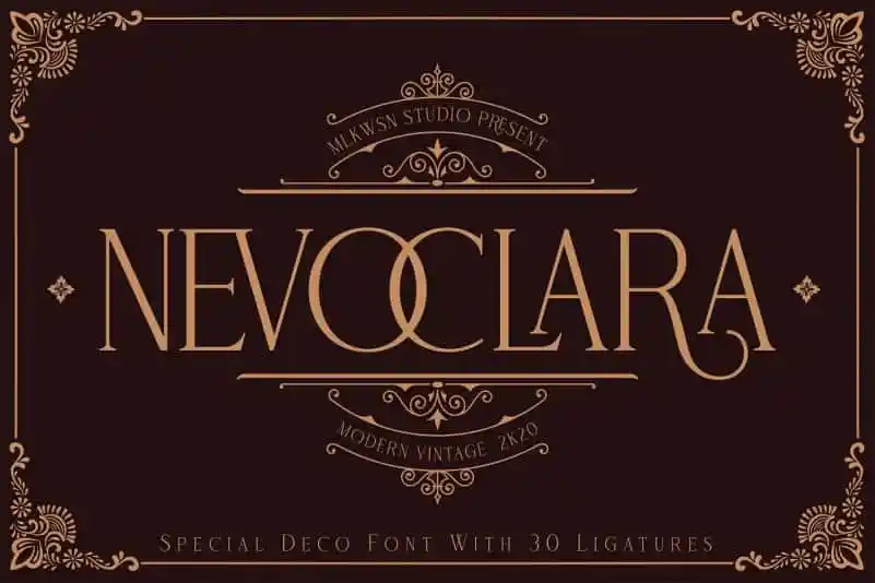 Nevoclara Modern Vintage Font