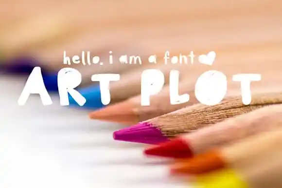 NEW Art Plot - Hand Drawn Font
