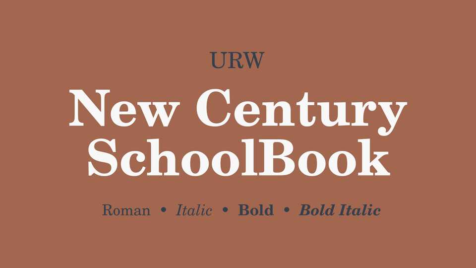 New Century Schoolbook Font Family › Fontesk