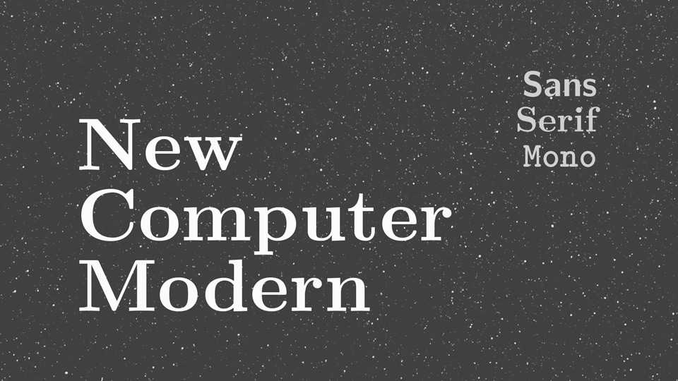 New Computer Modern Font Family › Fontesk