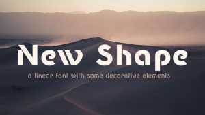 New Shape Font Family › Fontesk