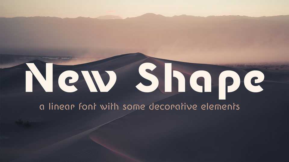 New Shape Font Family › Fontesk