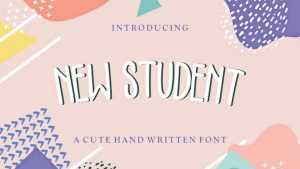 New Student Font › Fontesk