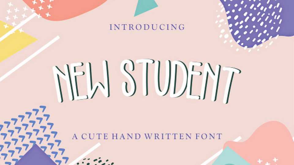 New Student Font › Fontesk