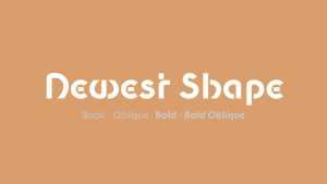 Newest Shape Font Family › Fontesk