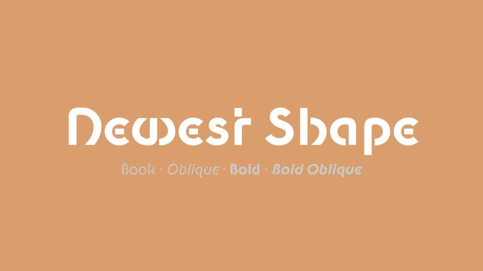 Newest Shape Font Family › Fontesk