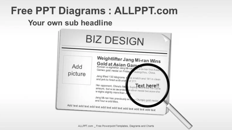 News Paper Graphic PPT Diagrams