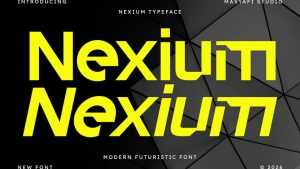 Nexium Font › Fontesk