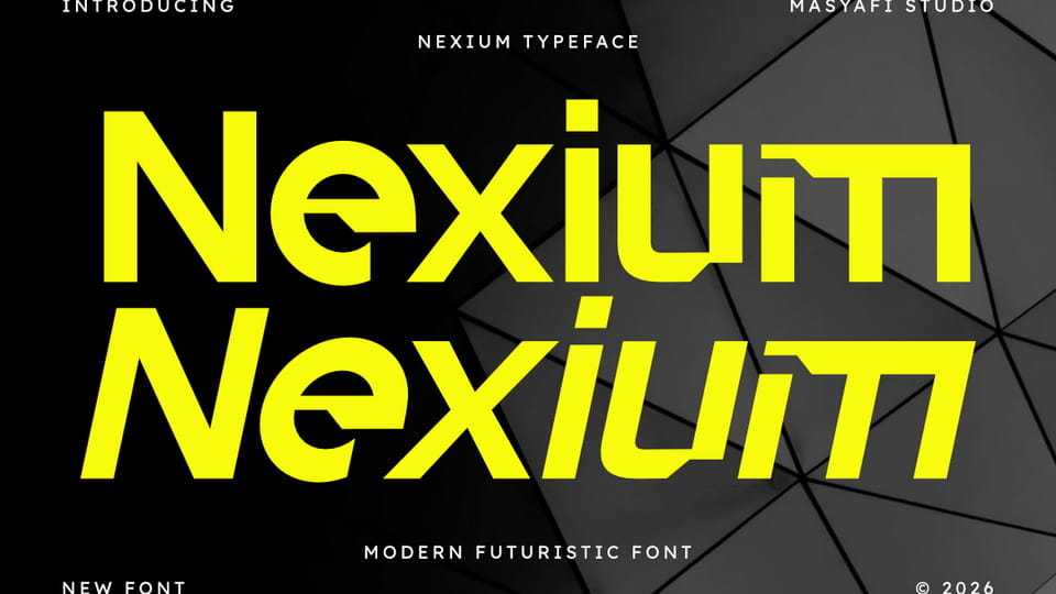 Nexium Font › Fontesk
