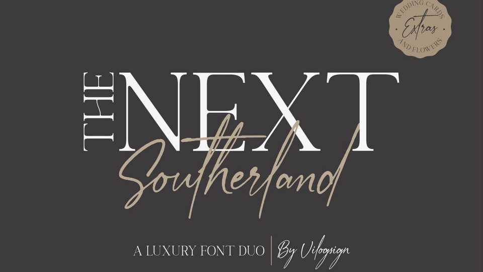 Next Southerland Font Duo › Fontesk