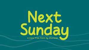 Next Sunday Font › Fontesk