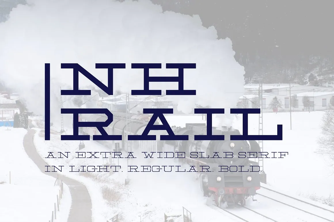 NH Rail Slab Typeface