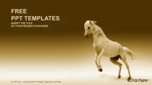 Nice Horse-Nature PowerPoint Templates
