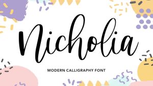 Nicholia Script Font › Fontesk