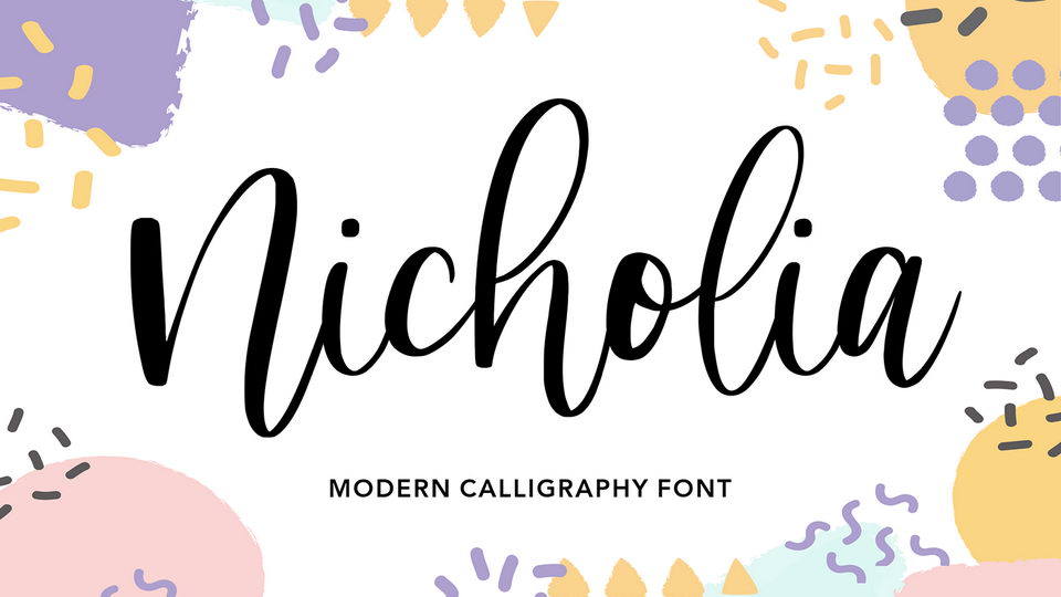 Nicholia Script Font › Fontesk