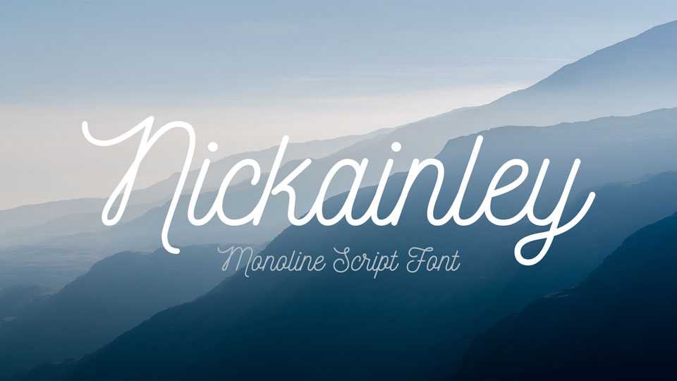 Nickainley Script Font › Fontesk