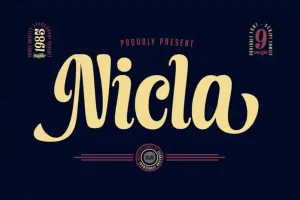 Nicla Script Font