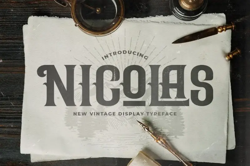 Nicolas Display Font