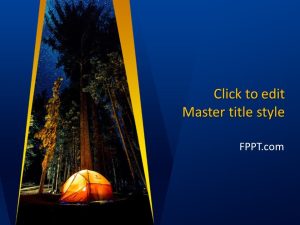 Night Camp PowerPoint Template