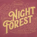 Night Forest Display Font - Fonte Grátis Night Forest Display Font