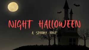 Night Halloween Font › Fontesk