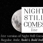 Night Still Comes Lite Serif Font - Fonte Grátis Night Still Comes Lite Serif Font