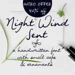 Night Wind Sent Sample Font