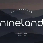 Nineland Display Font - Fonte Grátis Nineland Display Font