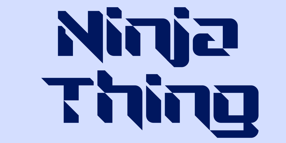 Ninja Thing font