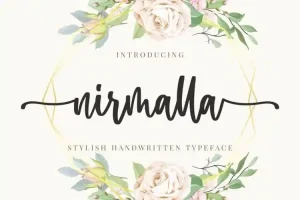 Nirmalla Calligraphy Font