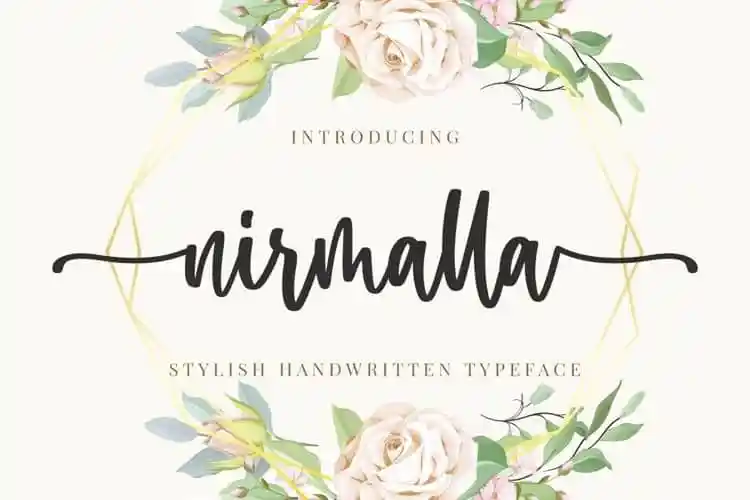 Nirmalla Calligraphy Font