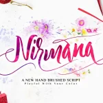 Nirmana Calligraphy Font - Fonte Grátis Nirmana Calligraphy Font