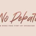 No Debate Font › Fontesk