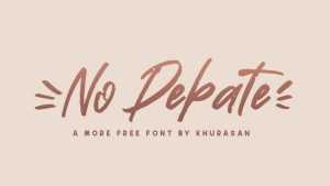 No Debate Font › Fontesk