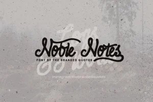 Noble Notes font