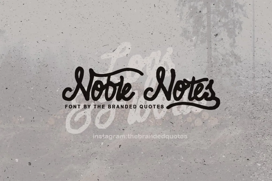 Noble Notes font