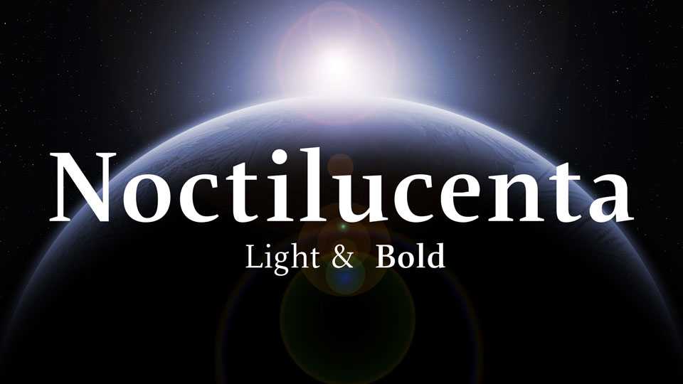 Noctilucenta Font Family › Fontesk