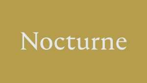 Nocturne Font › Fontesk
