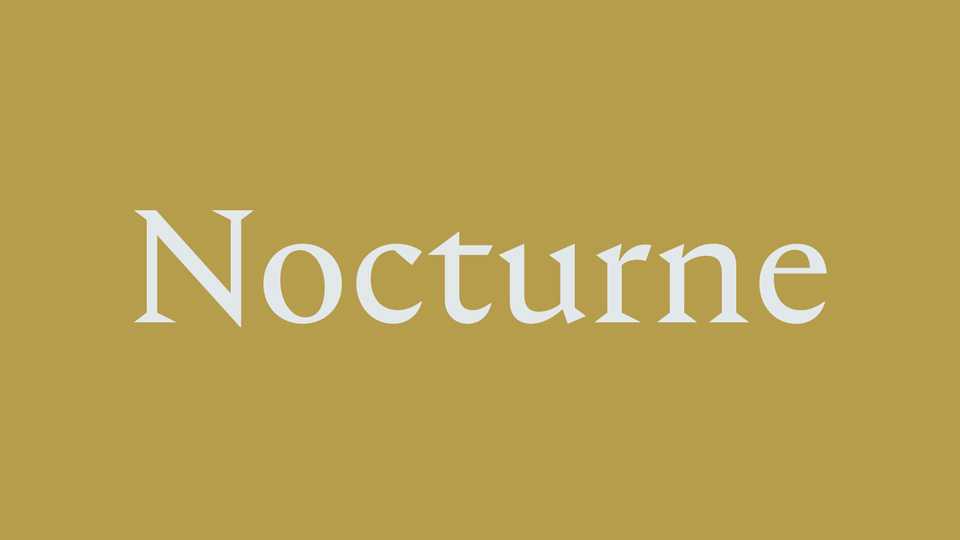 Nocturne Font › Fontesk
