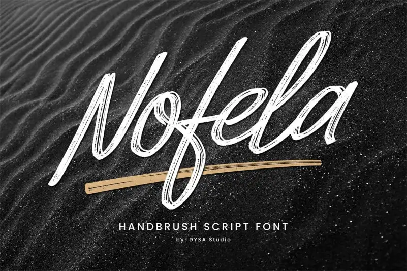 Nofela Brush Font