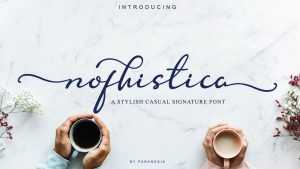 Nofhistica Script Font › Fontesk
